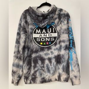 Maui and Sons tie dye hoodie